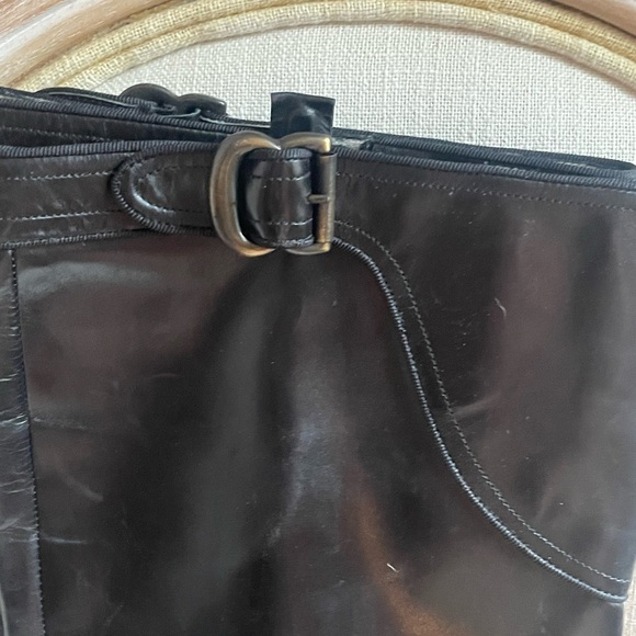 COSTUME NATIONAL Black leather boots - Picture 5 of 11